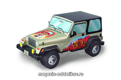 Сборная модель из картона. Масштаб 1/24. Jeep Wrangler (желтый металик плюс аэрография) Умбум (153 02) (153 02)