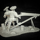 Сборная миниатюра из смолы Ландскнехты, артиллерия, 1505 год, 54 мм, TRILOKA miniatures (TLK-54-030) (TLK-54-030)