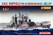 7071 Д Корабль H.M.S. Sheffield Type 42 Destroyer Batch I (1/700) Dragon