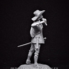 Сборная миниатюра из смолы Флейтист, полки нового строя, XVII век, 54 мм, TRILOKA miniatures (TLK-54-008) (TLK-54-008)