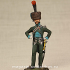 Миниатюра в росписи Офицер 16-го конного егерского полка.Франция 1809г, 1:32 (МС0232.12.03.54) (МС0232.12.03.54)