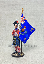Миниатюра из олова Знаменосец шотландского полка, 54 мм, Студия Большой полк - фото