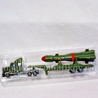 Трейлер Ракетный тягач с ракетой, металлический, 21 см, Технопарк