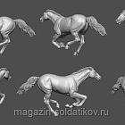 Сборная миниатюра из смолы Лошадь №27, 54 мм, Chronos miniatures (CHM-54372) (CHM-54372)