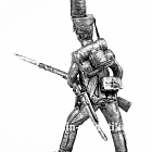 Миниатюра из олова 666 РТ Рядовой гренадерской роты морского полка, ноябрь 1810- февраль 1811 г.., 54 мм, Ратник