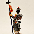 Миниатюра из олова Старший сержант, 2-ой орлоносец линейного полка, 1812-15 г., Студия Большой полк