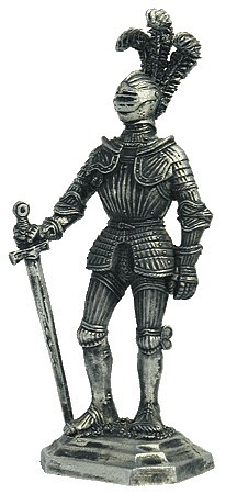 Миниатюра из металла 008. Немецкий рыцарь, XV в. EK Castings
