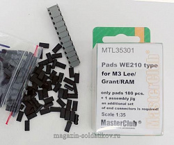 Pads for WE210 type for M3 Lee/Grant/RAM/M4, 1/35 MasterClub