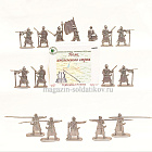 Полк иноземного строя (16 шт., серебрянный) 1:32, Уфимский солдатик (пл010-СРБР) (пл010-СРБР)