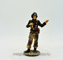 Офицер-танкист Вермахт 1941-45 гг., 54 мм, Студия Большой полк (ИЛ0238.14.03.54) (ИЛ0238.14.03.54)