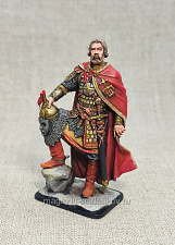 Миниатюра из олова Мстислав Удалой, 54 мм, Большой полк - фото