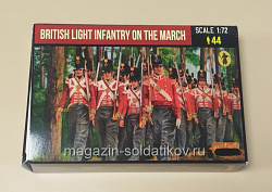 Солдатики из пластика British Light Infantry on the March (1/72) Strelets (294) (294)