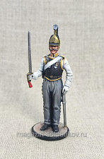 Миниатюра из олова Кирасир Астраханского полка 1812 г. 54 мм, Студия Большой полк - фото