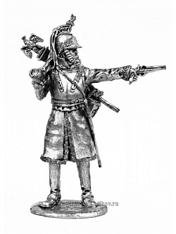 Миниатюра из олова 812 РТ Офицер 3-го кирасирского полка, 1812 г. 54 мм, Ратник