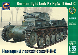 Сборная модель из пластика Немецкий легкий танк Т-II C (1/35) АРК моделс