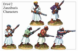 Фигурки из металла Тяжеловооружённые занзибарцы, 28 mm Foundry (DA 42) (DA 42)