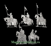 Миниатюра из металла Рыцари-Иоанниты в битве при Никополе. 1389 г. часть 1. 30 мм, Berliner Zinnfiguren - фото