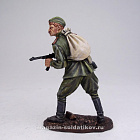 Миниатюра в росписи Старшина РККА с вещмешком и автоматом, 1943-45 гг., 1:32, Сибирский партизан (СП001) (СП001)