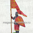 Русский дружинник со стягом, XIII в., 54 мм (QF0010) (QF0010)