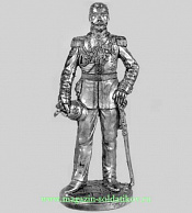 Миниатюра из олова Император Николай II, 1912 г., 54 мм, Россия - фото