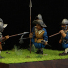 Тридцатилетняя война 1618-30: Европейская пехота №1 - комплект шаржевых фигур из 4-х штук