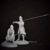 Сборная миниатюра из смолы Пикинеры полков нового строя (набор 2), XVII век, 54 мм, TRILOKA miniatures - фото