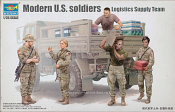 00429 К Modern U.S. soldiers Logistics Supply Team 1/35 Trumpeter - фото