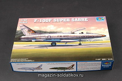 Сборная модель из пластика Самолет F - 100F «Супер Сейбр» 1:48 Трумпетер