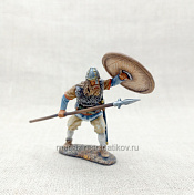 Миниатюра из олова Викинг в атаке, 54 мм, Большой полк - фото