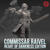 Сборные фигуры из смолы Commissar Raivel - Heart of Darkness Edition, 28 мм, Артель авторской миниатюры «W» - фото