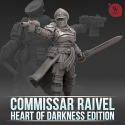 Сборные фигуры из смолы Commissar Raivel - Heart of Darkness Edition, 28 мм, Артель авторской миниатюры «W»