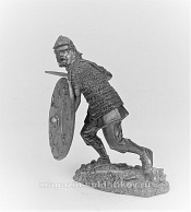 Миниатюра из олова Легионер вспомогательной когорты XXIV легиона, I-II вв. н.э. Солдатики Публия - фото