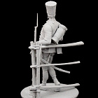 Сборная миниатюра из смолы Рядовой граничарского полка, Австрия 75 мм (1:24) Medieval Forge Miniatures (C-75-121) (C-75-121)