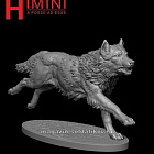 Сборная миниатюра из смолы Волки, 75 мм, HIMINI