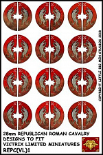 REPC(VL)1 Republican Roman Cavalry shield transfers, Victrix