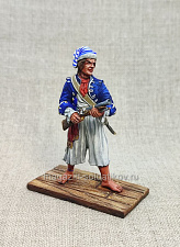 Миниатюра из олова Пират с мушкетоном, 54 мм - фото