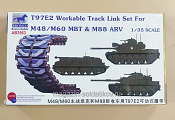 Bronco AB3563 T97E2 Workable Track Link Set for M48/M60 MBT & M88 ARV (1/35) - фото