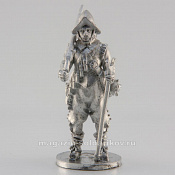 Сборная миниатюра из металла Мушкетёр, стоящий, 28 мм, Аванпост - фото