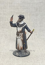 Миниатюра из олова ИЛ1278.07.04.54 Врачеватель чумы, 54 мм, Студия Большой полк - фото