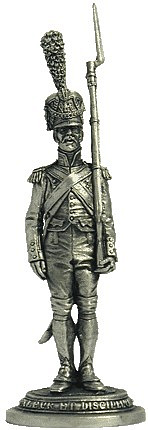 Миниатюра из металла 054. Фузилер-гренадер императорской гвардии, Франция 1806-1814 гг. EK Castings