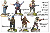 Фигурки из металла Офицеры и искатели приключений, 28 mm Foundry - фото