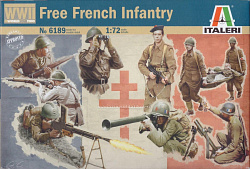Солдатики из пластика Набор солдатиков WWII: FREE FRENCH INFANTRY (1/72) Italeri