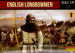Солдатики из пластика English Longbowmen (1/72) Strelets (М117) (М117)