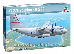 Сборная модель из пластика ИТ Самолет C-27J SPARTAN / G.222 (1:72) Italeri