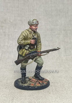 Миниатюра из металла Советский снайпер, 1942 г., 54 мм (575-045) (575-045)