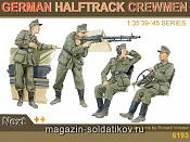 Сборные фигуры из пластика Д Солдаты German Halftrack Grew (1/35) Dragon - фото