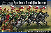 Сборные фигуры из пластика Набор миниатюр Napoleonic French Line Lancers, 28 мм Warlord - фото