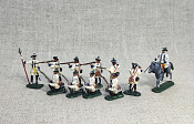Солдатики из пластика в росписи Австрийские мушкетеры - набор 12 шт., Семилетняя война, Revell - фото