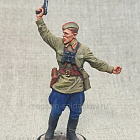 Миниатюра из олова Комбат, 1941 год. СССР, 54 мм, Студия Большой полк (ИЛ1273.13.02.54) (ИЛ1273.13.02.54)