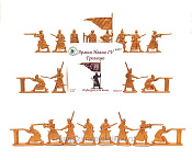 Солдатики из пластика Армия Ивана Грозного №3 (20 шт., золотистый) 1:32, Уфимский солдатик - фото